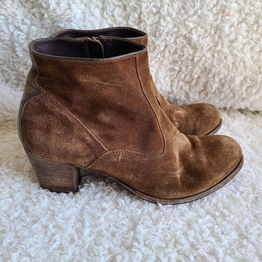 N.D.C. Made by Hand Suede Leather Ankle Boots